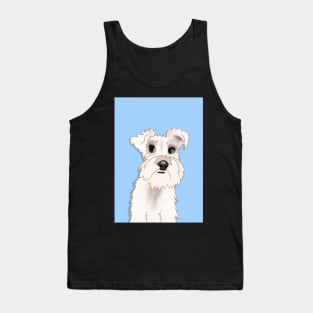 Belle the White Miniature Schnauzer Dog Tank Top